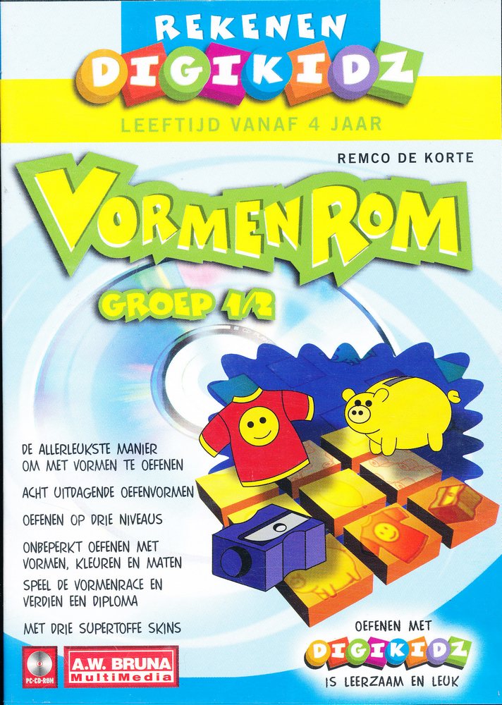 CD-Rom Rekenen Digikidz groep 1/2 (Vormen rom)