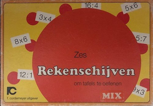 Rekenschijven om tafels te oefenen