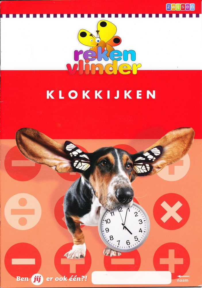 Rekenvlinder Werkboek Klokkijken (per stuk)