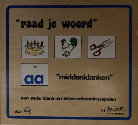 Rolf "raad je woord" midden klanken