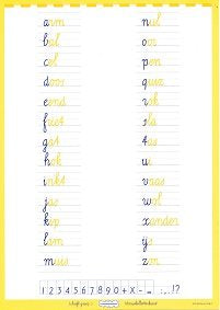 Schrift Minuskel-letterkaart groep 3 (per stuk)