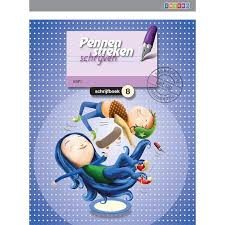 Pennenstreken versie 2 Schrijfboek 8 blokschrift (per 5 stuks)