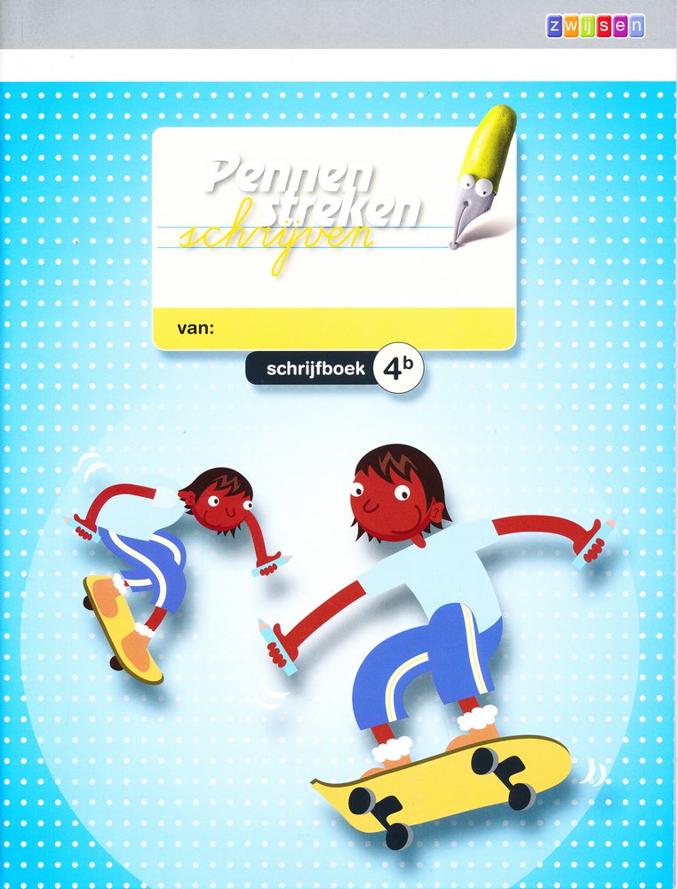 Pennenstreken versie 2 Schrijfboek 4B verbonden schrift (per 5 stuks)