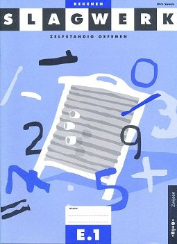 Slagwerk Rekenen werkboek E1 groep 7 (per stuk)