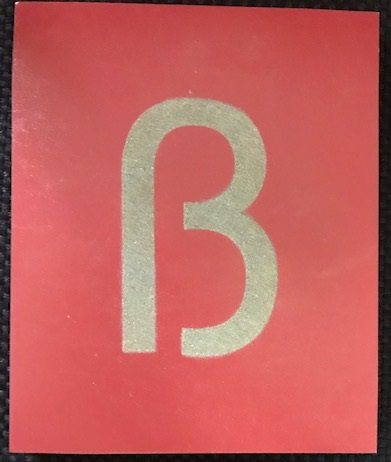 Schuurpapieren letters speciale letters
