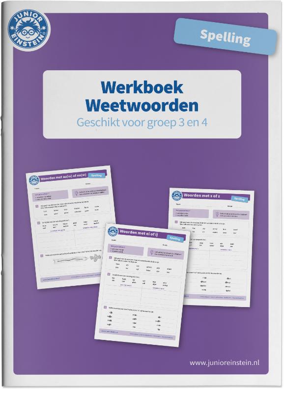 Junior Einstein Spelling werkboek Weetwoorden groep 3-4 (per stuk)