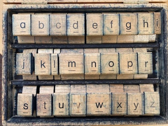 Letterstempels Dicht Onderkast 1875001 (zie omschrijving)