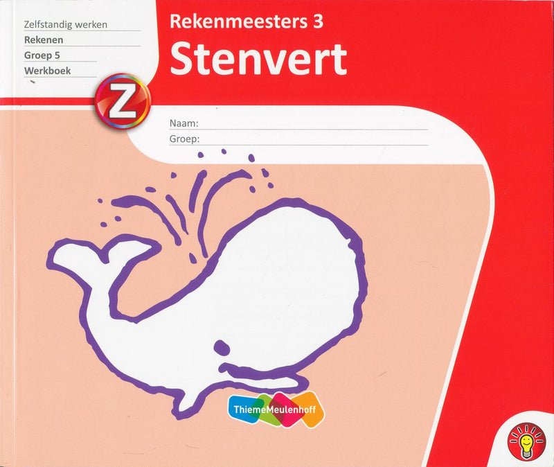 Stenvert Rekenmeesters 3 groep 5 rode kaft (per stuk)