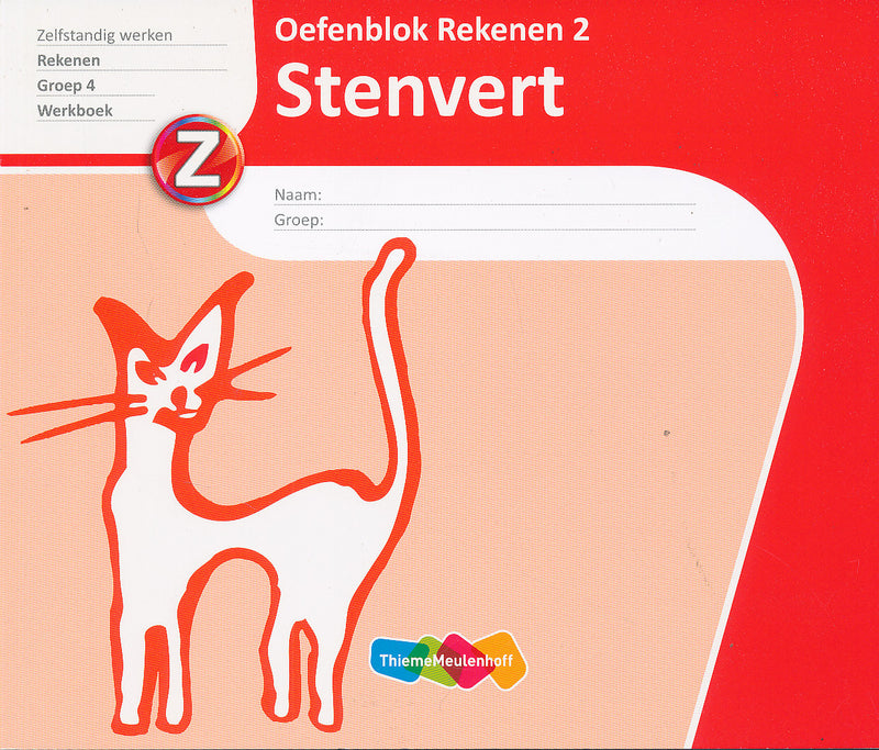 Stenvert Oefenboek Rekenen 2 (per stuk) rode kaft
