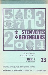 Stenverts Rekenbloks serie 1 deel 23 (zie omschrijving)