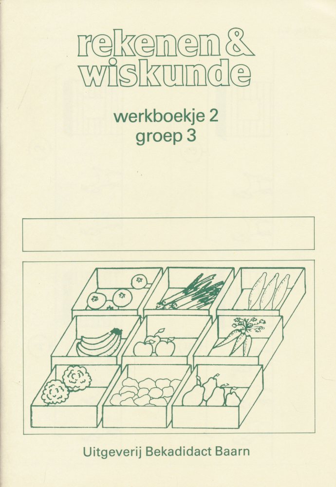 Rekenen en Wiskunde werkboekje 2 groep 3 (per stuk)