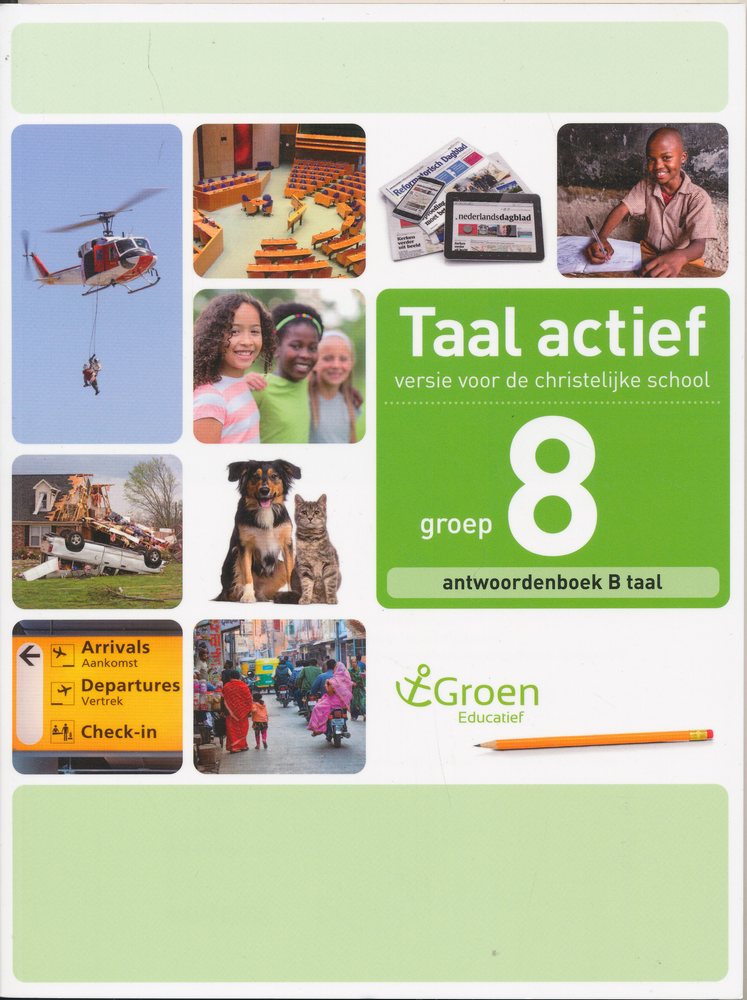 Taal Actief christelijke versie antwoordenboek Taal 8B