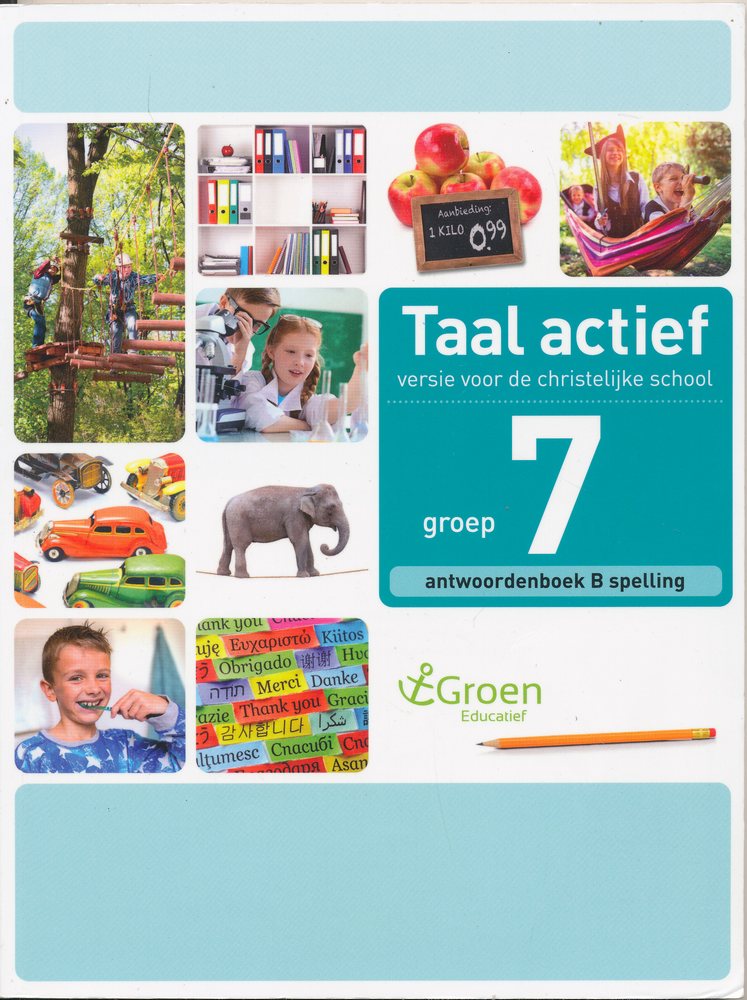 Taal Actief christelijke versie antwoordenboek spelling 7B