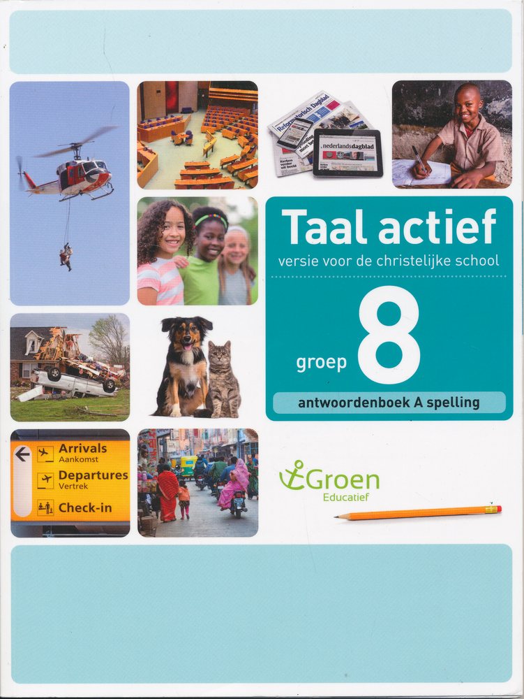 Taal Actief christelijke versie antwoordenboek spelling 8A