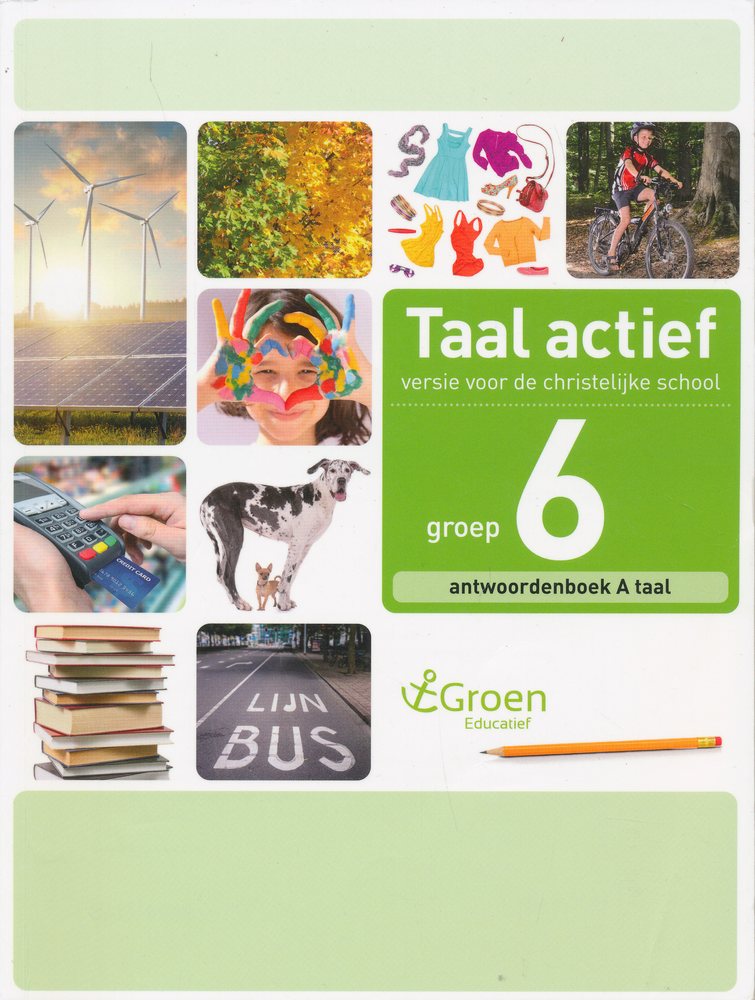 Taal Actief christelijke versie antwoordenboek Taal 6A