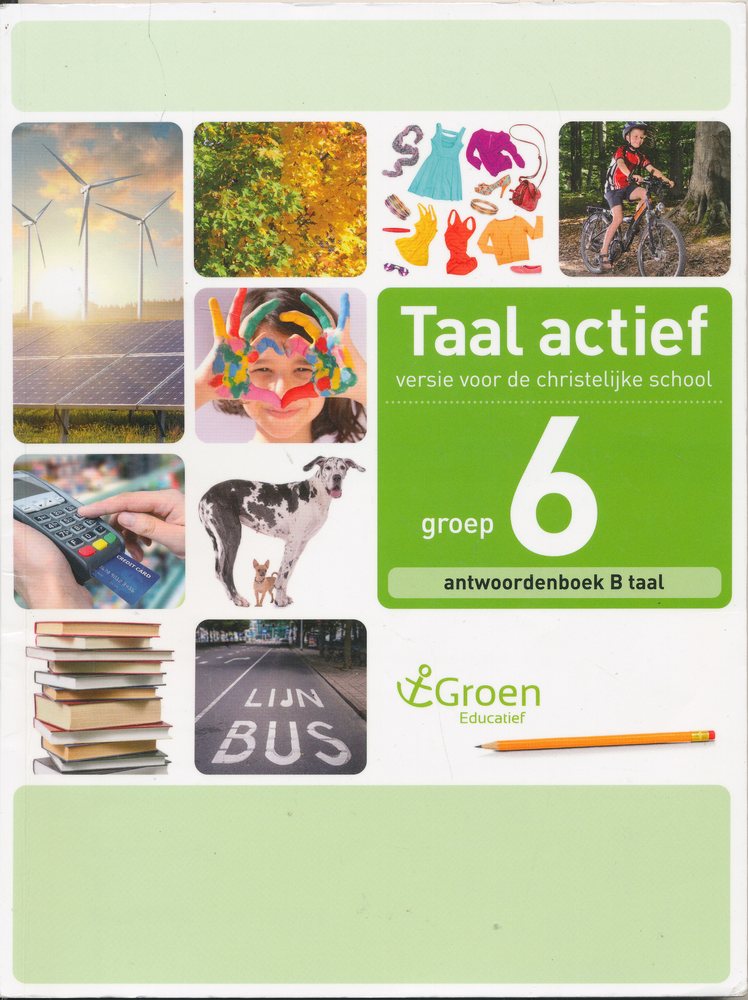 Taal Actief christelijke versie antwoordenboek Taal 6B