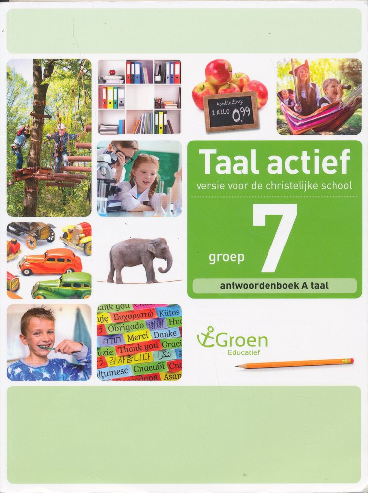 Taal Actief christelijke versie antwoordenboek Taal 7B