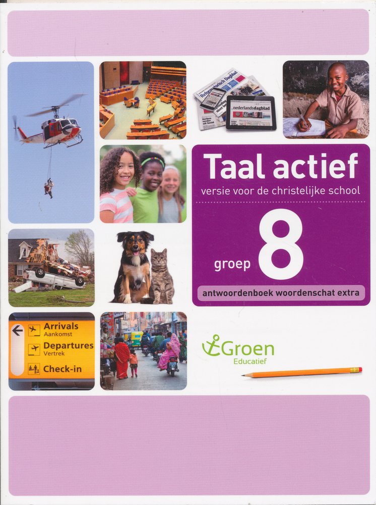 Taal Actief christelijke versie antwoordenboek woordenschat 8