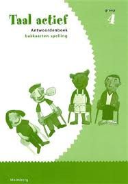 Taal Actief versie 3 Antwoordenboek Bakkaarten groep 4