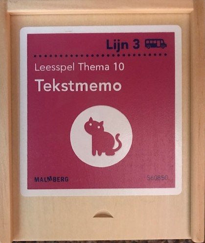 Lijn 3 Leesspel Thema 10 Tekst memo