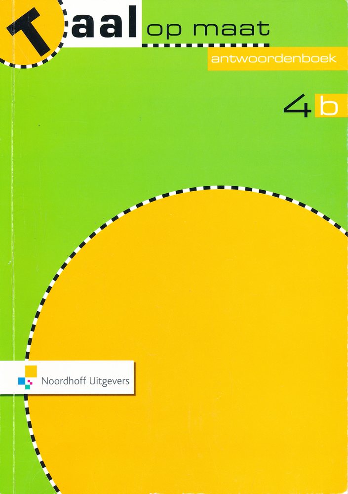 Taal op Maat versie 2 Antwoordenboek 4B