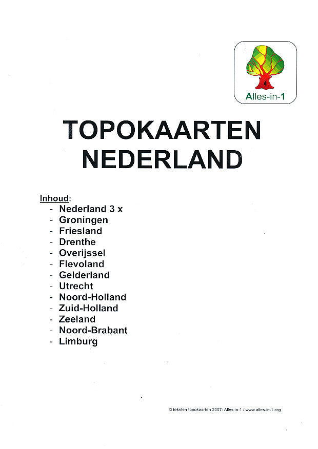 Alles-in-1 Project Nederland Topokaarten