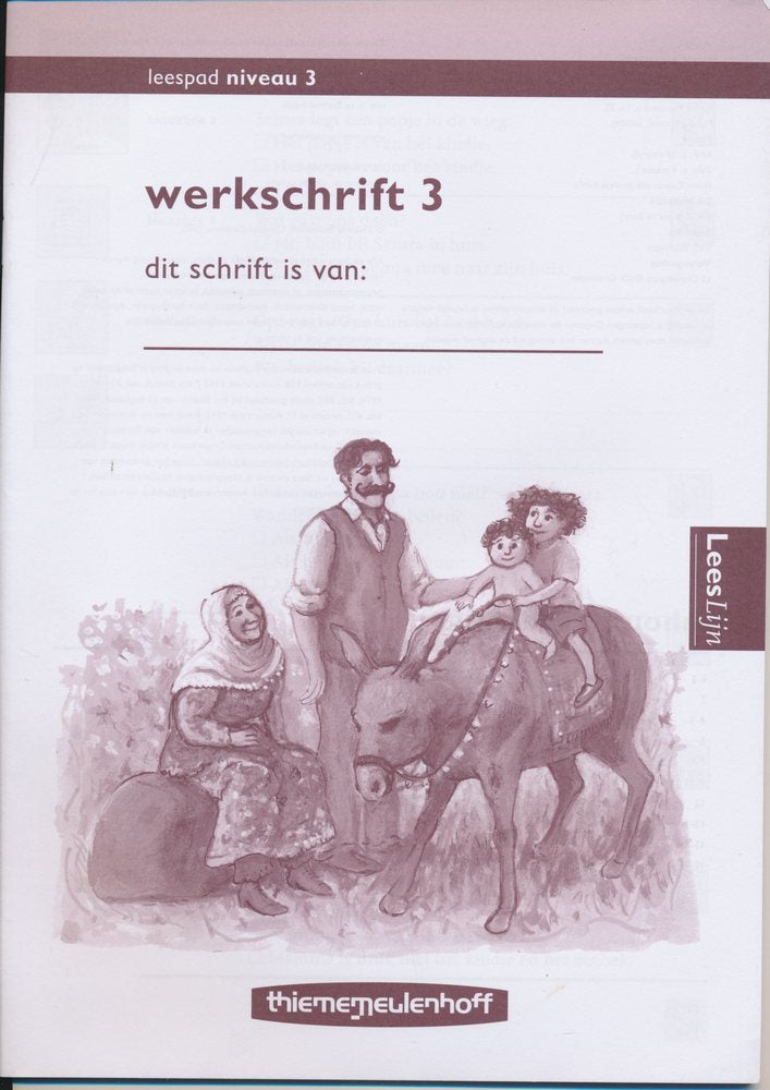 Leeslijn versie 2 Leespad Werkschrift 3 (per stuk)