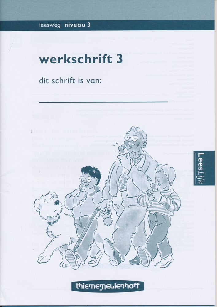 Leeslijn versie 2 Leesweg Werkschrift 3 (per stuk)