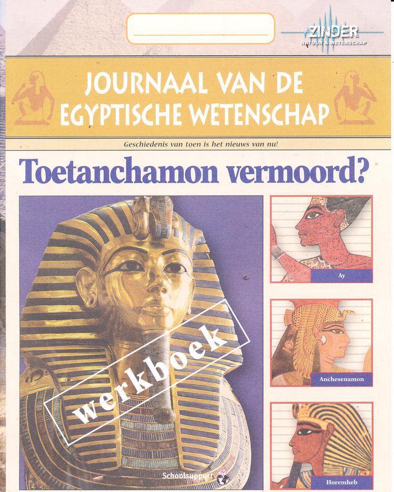Zinder 9+ Natuur & Wetenschap Werkboek Journaal van de Egyptische wetenschap (per stuk)