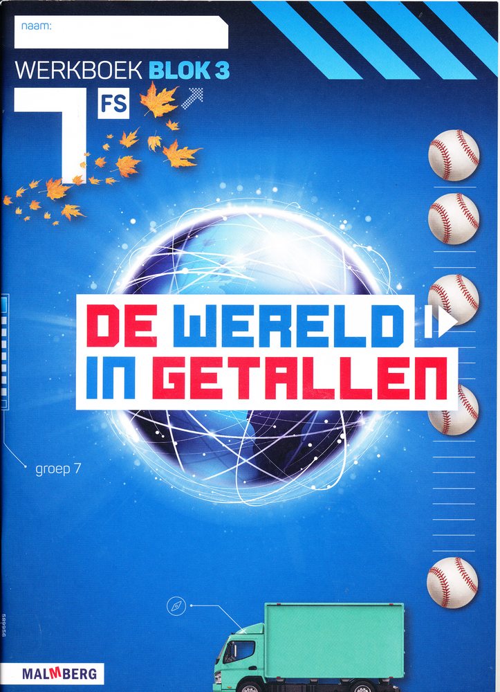De wereld in Getallen versie 5 Werkboek Blok 3 groep 7 FS (per stuk)