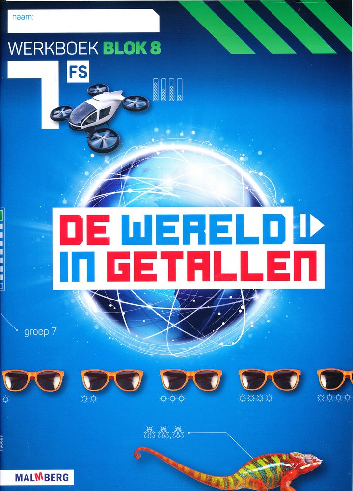 De wereld in Getallen versie 5 Werkboek Blok 8 groep 7 FS (per stuk)
