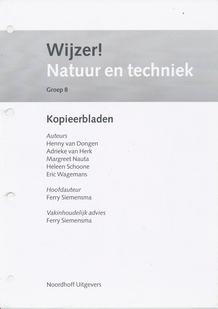 Wijzer! Natuur en Techniek kopieerbladen groep 8